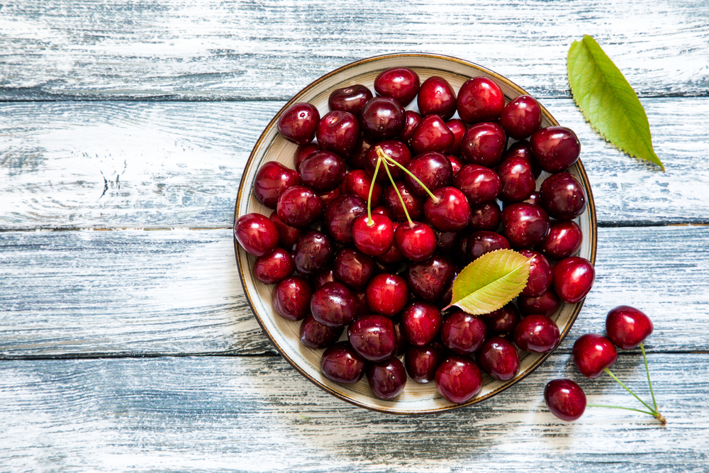 a bowl of cherries