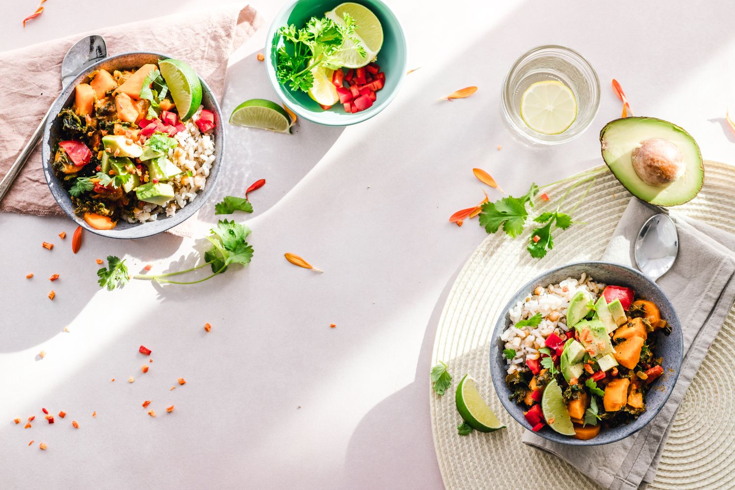 Healthy breakfast bowl with fruit